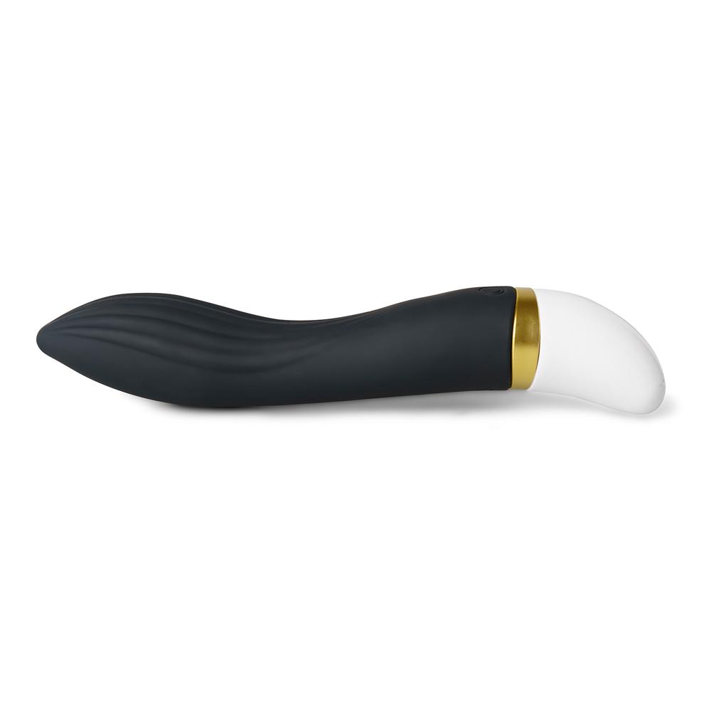 12-Speed Black Color Rechargeable Silicone Vibrator