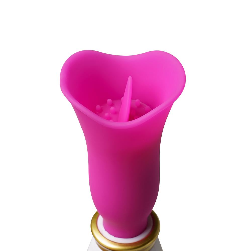 12-Speed Magenta Color Mini Vibrating Tongue