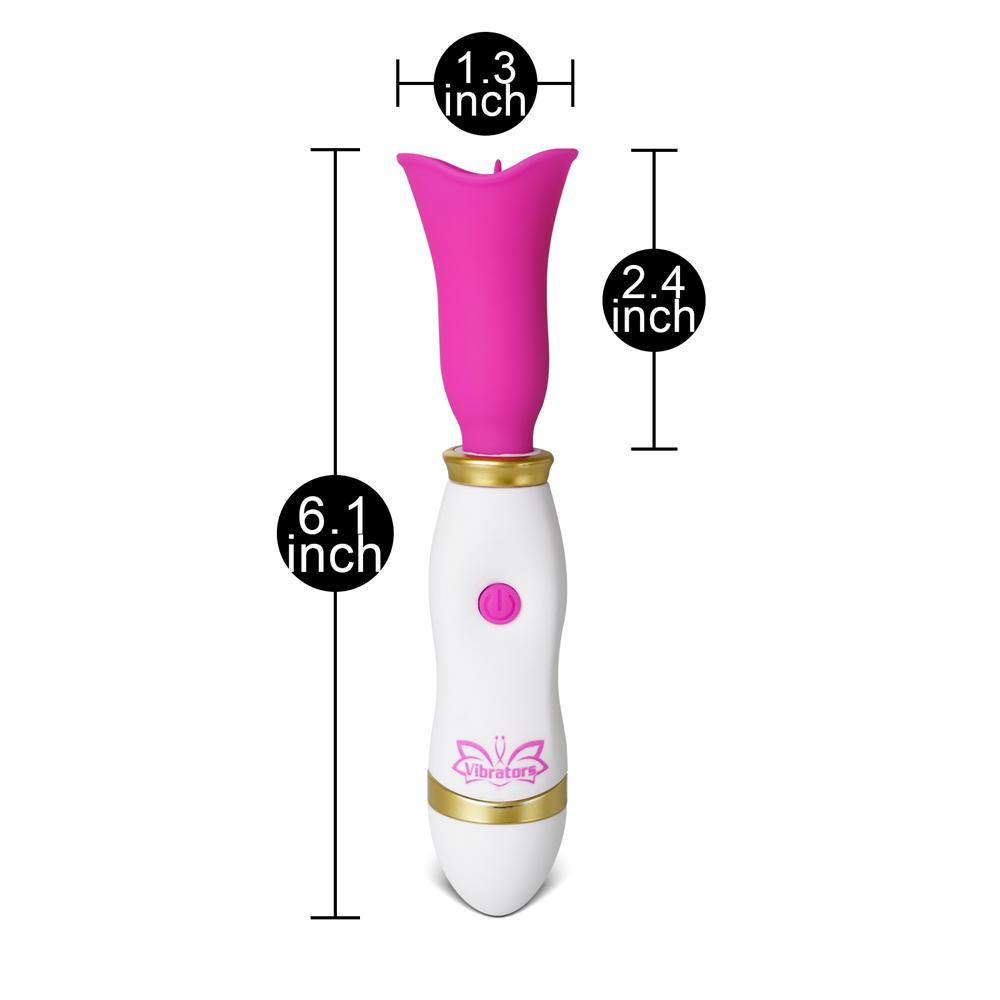 12-Speed Magenta Color Mini Vibrating Tongue