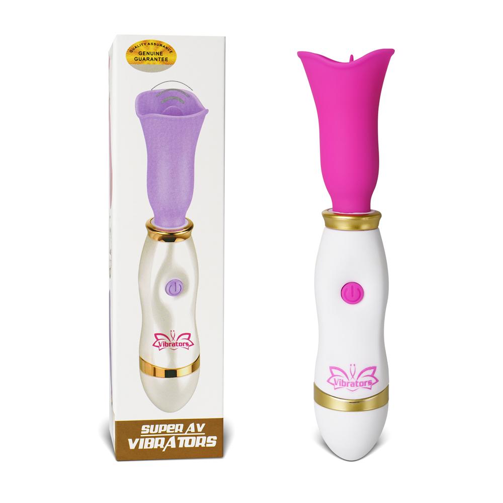 12-Speed Magenta Color Mini Vibrating Tongue