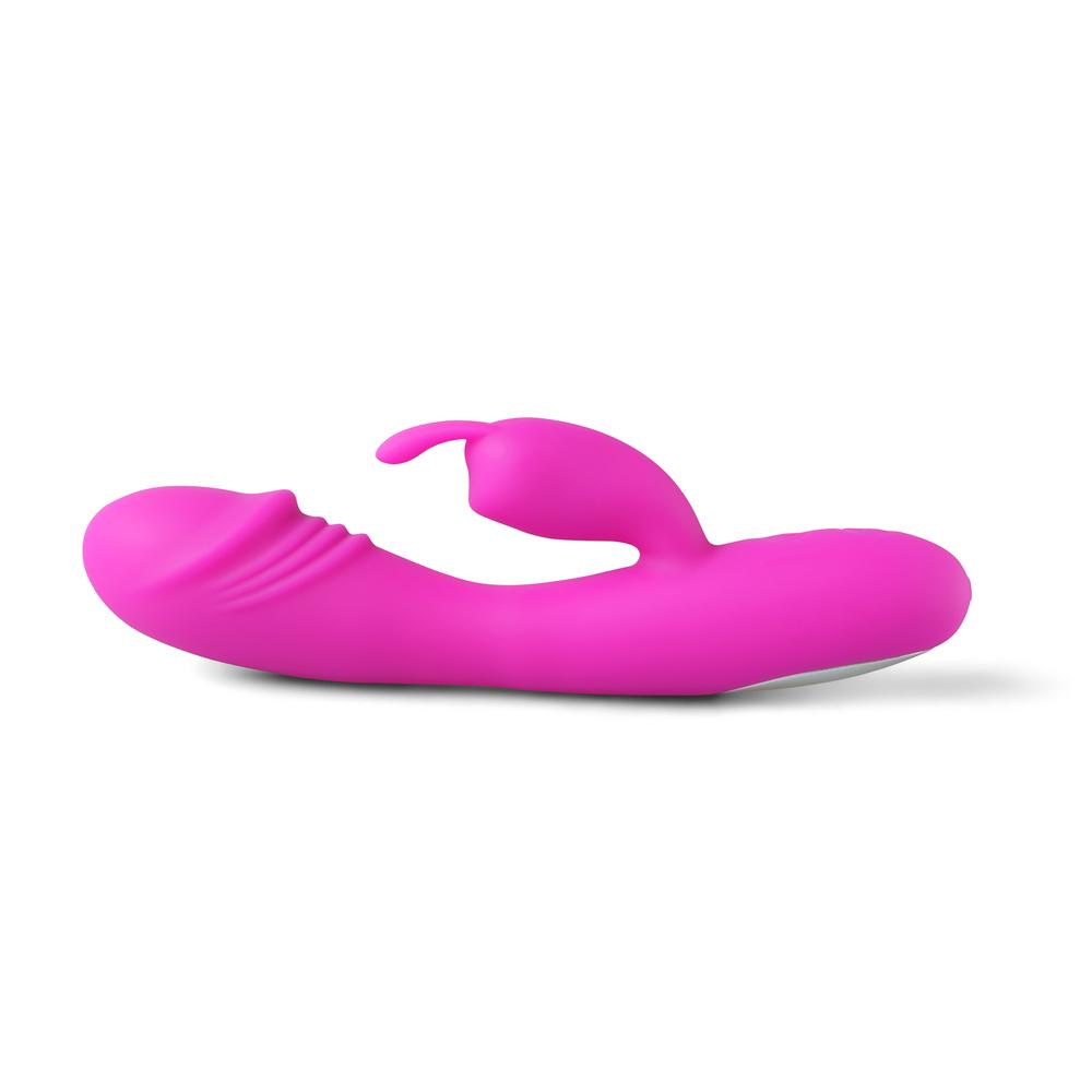 12-Speed Pink Color Silicone Rabbit Vibrator