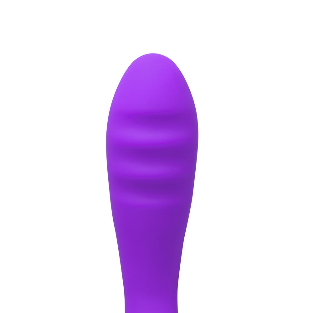 12-Speed Purple Color Silicone Classic G-Spot Vibrator