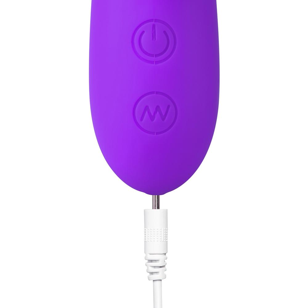 12-Speed Purple Color Silicone Classic G-Spot Vibrator