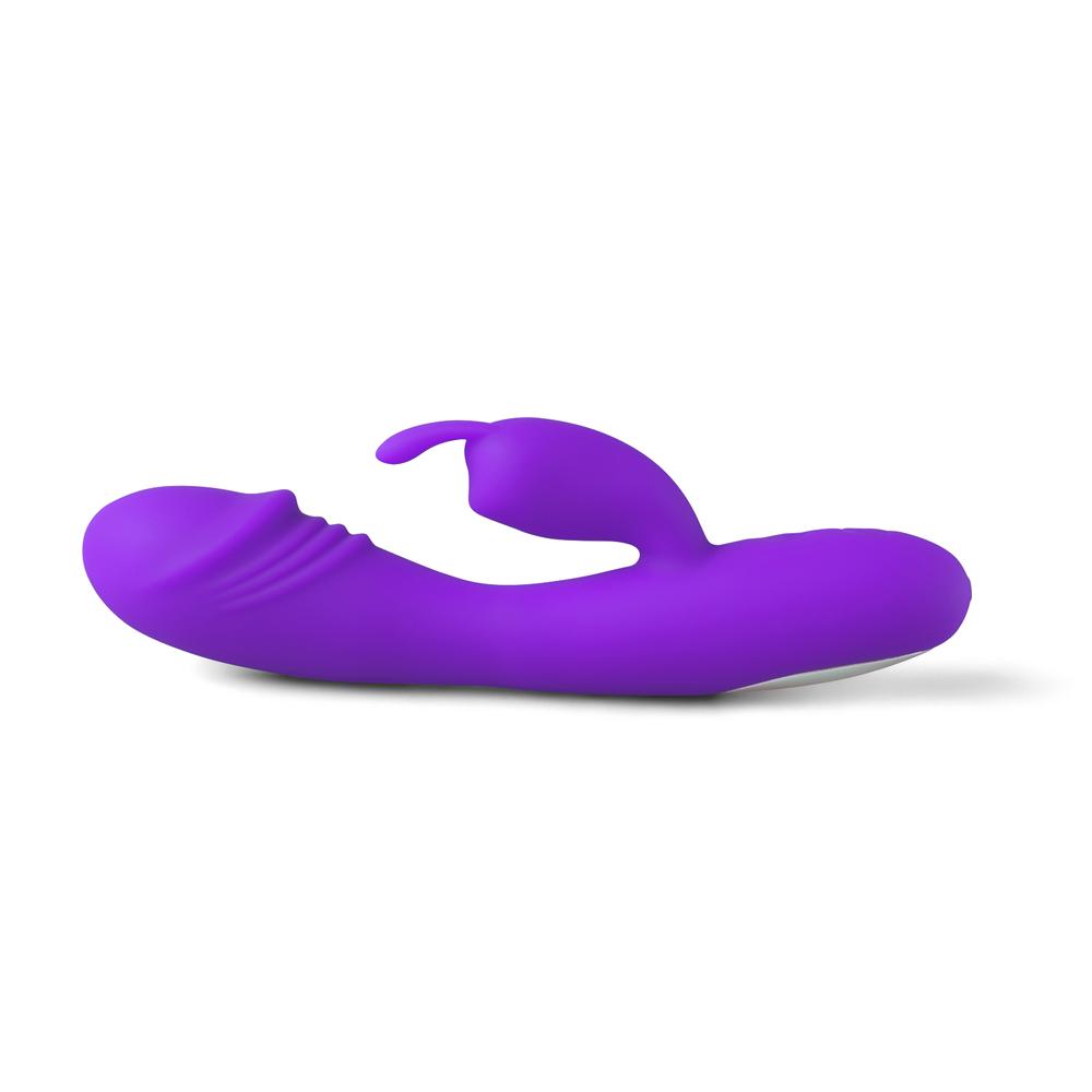 12-Speed Purple Color Silicone Rabbit Vibrator