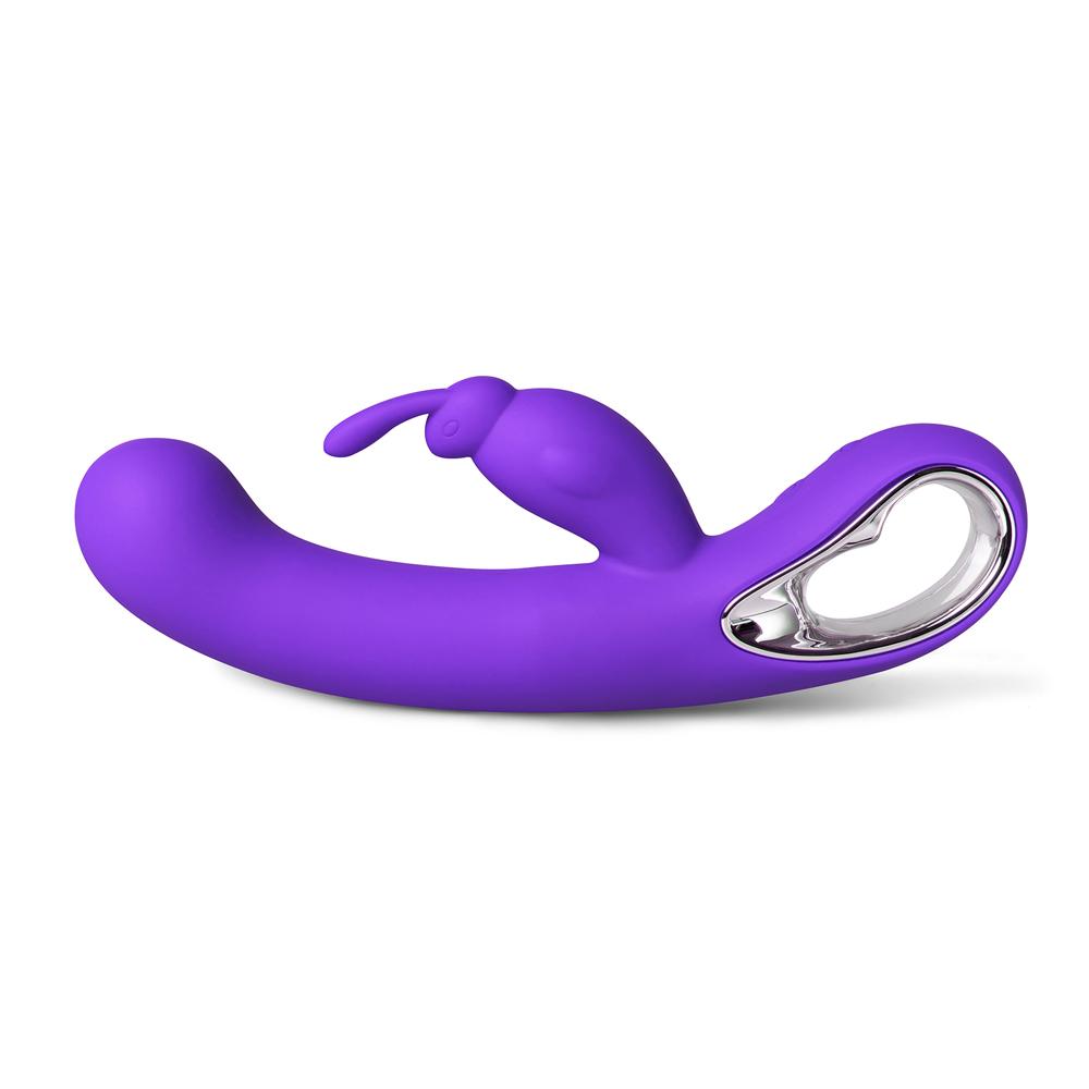 12-Speed Purple Silicone Rabbit Vibrator