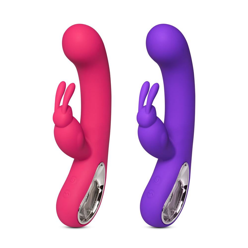 12-Speed Purple Silicone Rabbit Vibrator