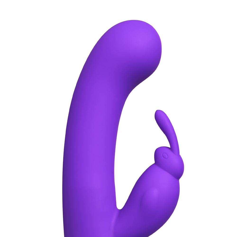 12-Speed Purple Silicone Rabbit Vibrator