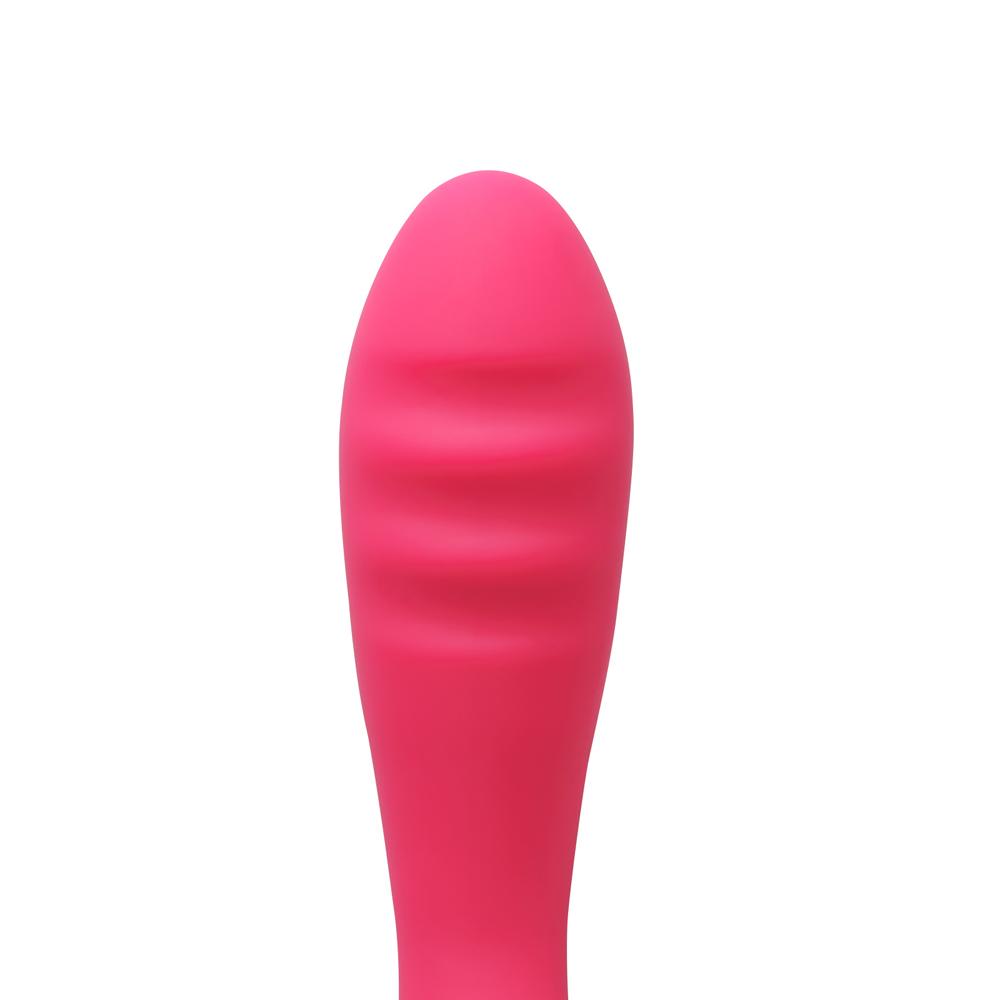 12-Speed Red Color Silicone Classic G-Spot Vibrator