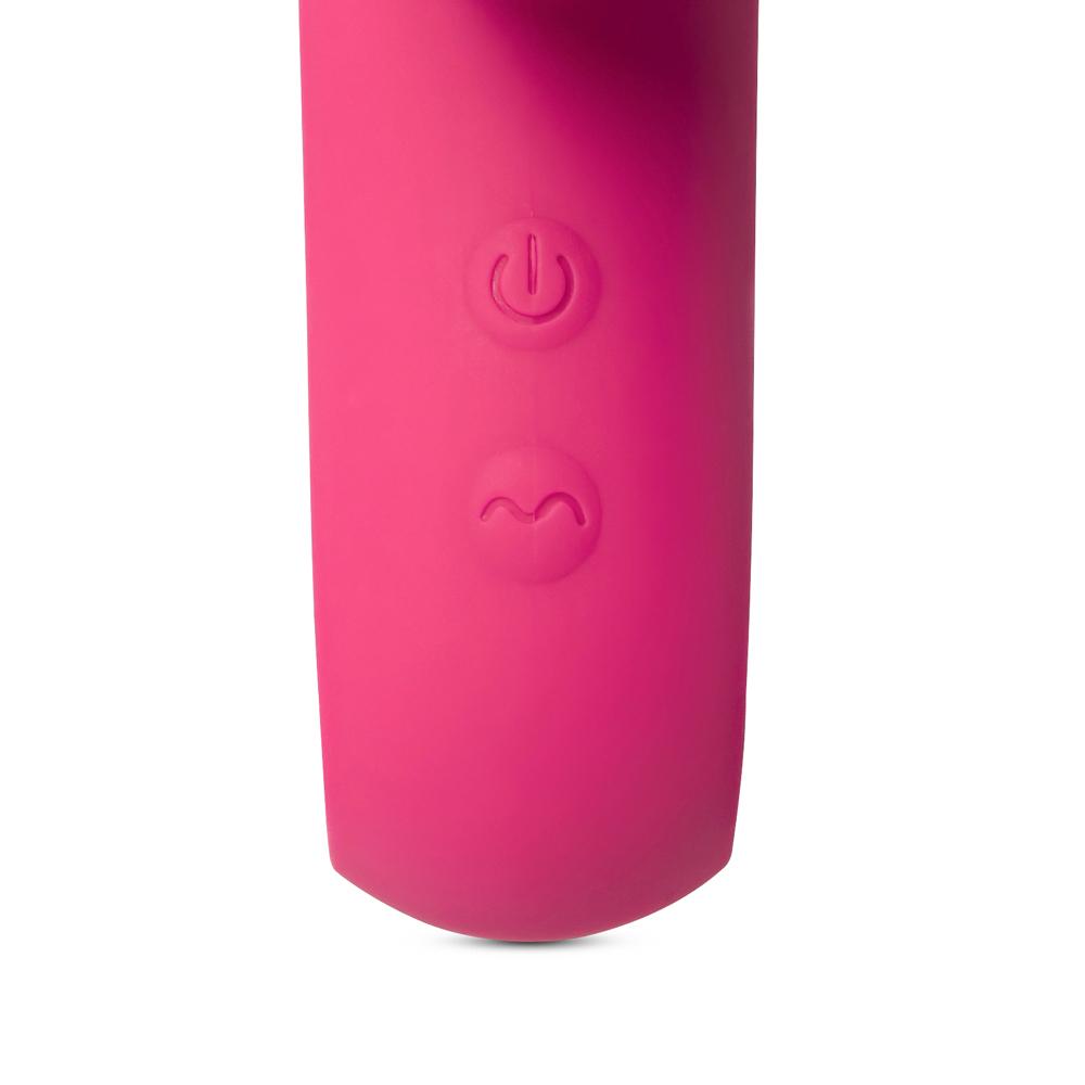 12-Speed Red Color Silicone Rabbit Vibrator