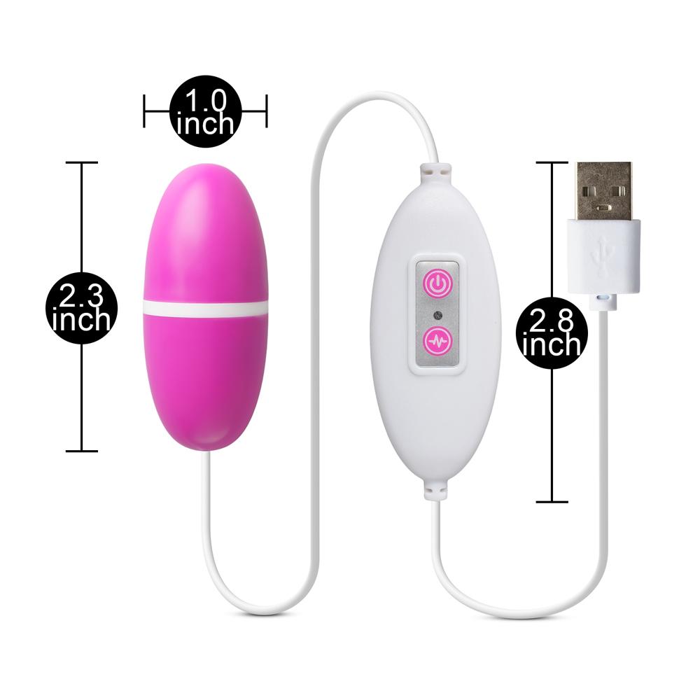 12-Speed USB Power Magenta Color Vibrating Egg