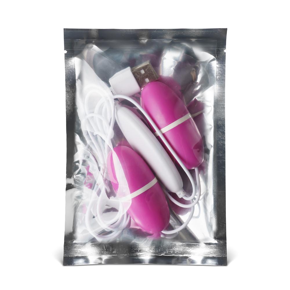 12-Speed USB Power Pink Color Dual Vibrating Egg