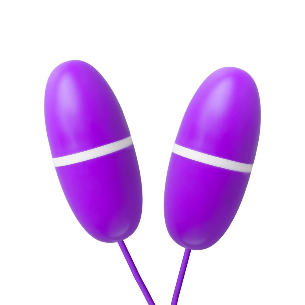 12-Speed USB Power Purple Color Dual Vibrating Egg