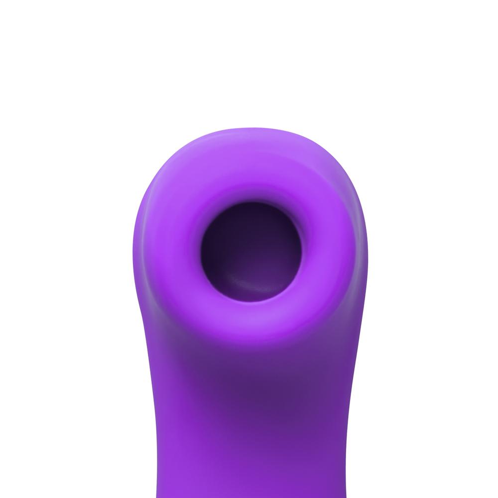 12 Speeds Purple Color Silicone Rechargeable Clitoral Stimulator