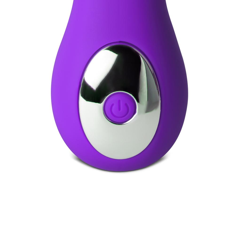 12 Speeds Purple Color Silicone Rechargeable Clitoral Stimulator with 2 Motors