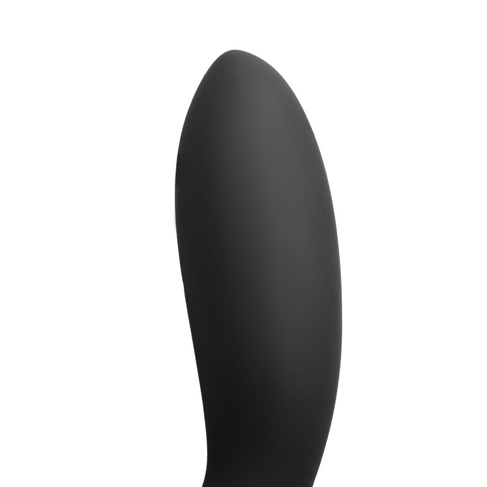 12 Speeds Remote Control Rechargeable Black Silicone Prostate Massager