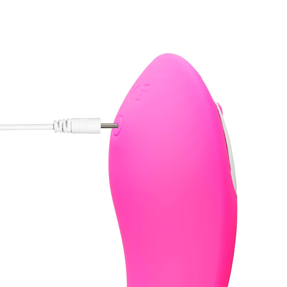 12 Speeds USB Rechargeable Magenta Color Vibrating Tongue