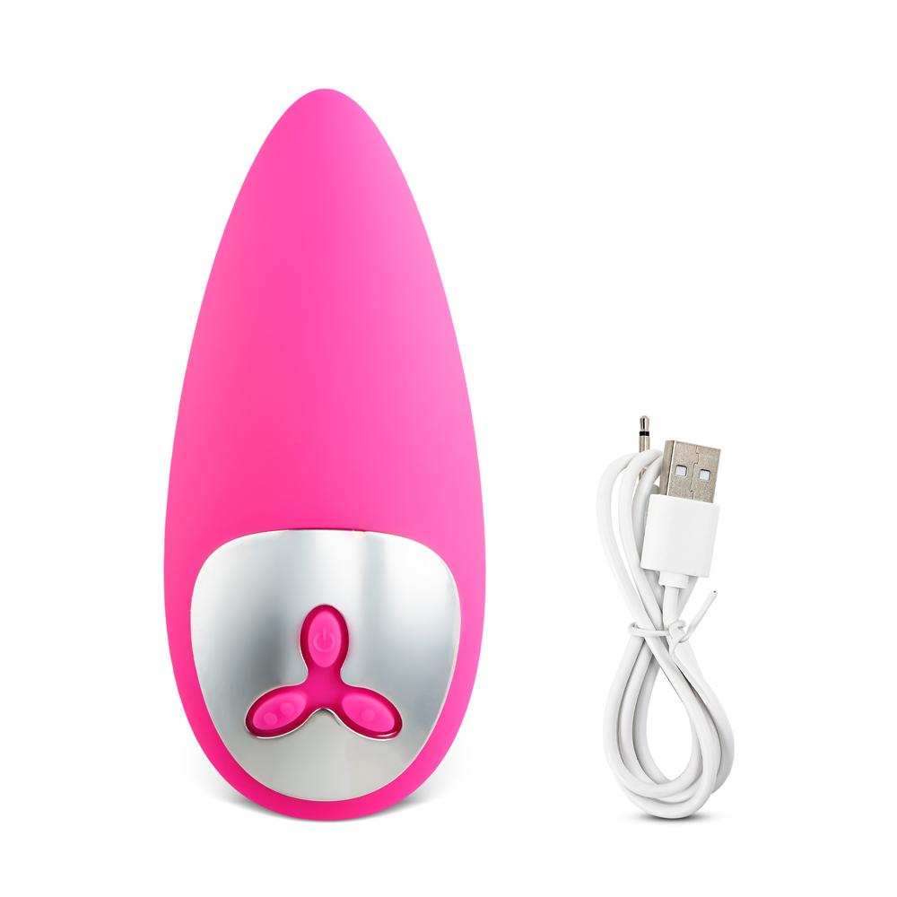 12 Speeds USB Rechargeable Magenta Color Vibrating Tongue