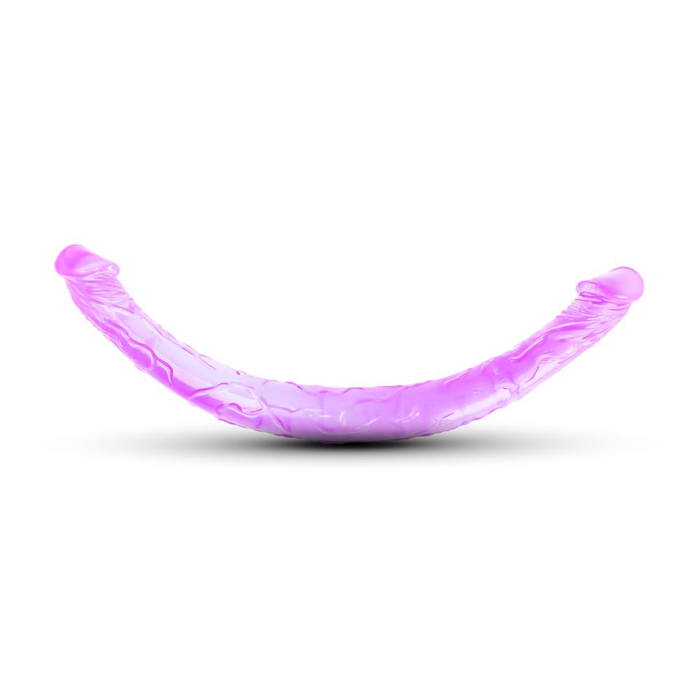 17.5'' Clear Purple Double Ended Realistic Dildo