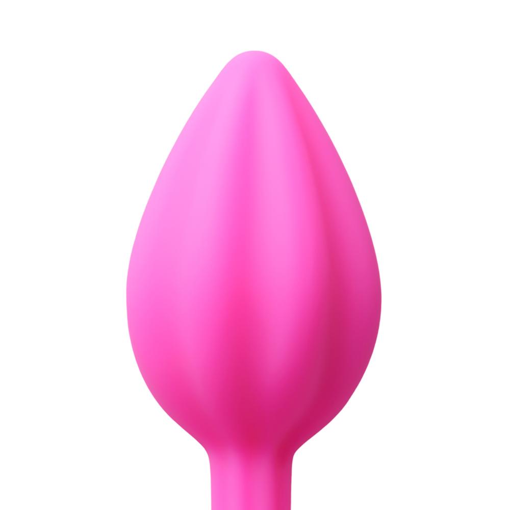 2-Piece Magenta Silicone Plug Set with Loop Handle