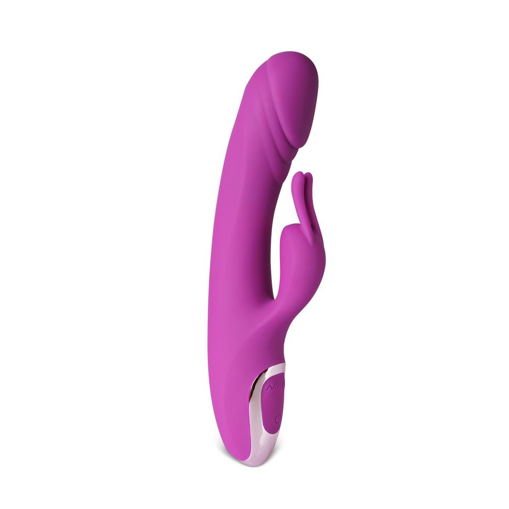 20-Speed Purple Color Silicone Rabbit Vibrator