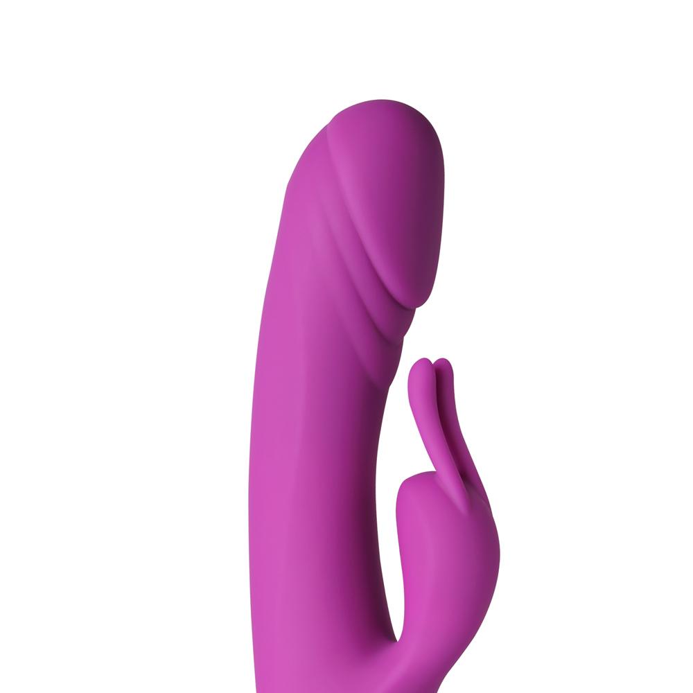 20-Speed Purple Color Silicone Rabbit Vibrator