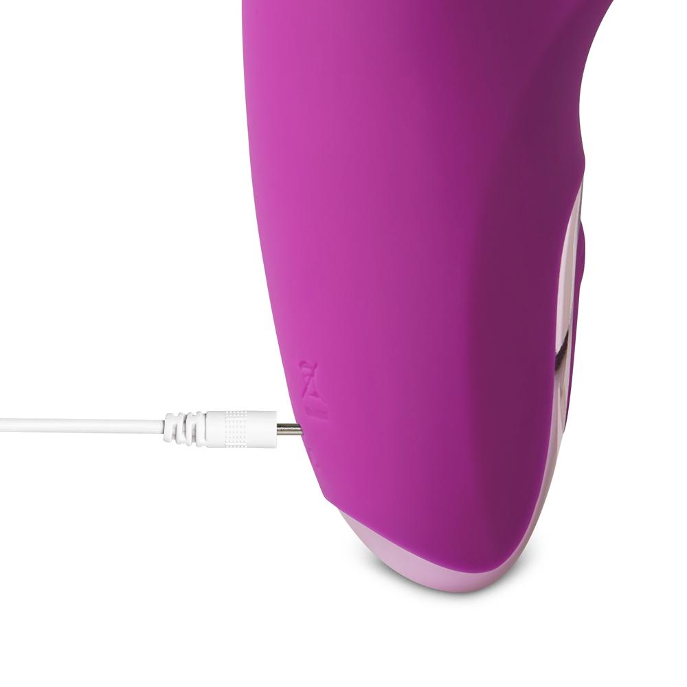 20-Speed Purple Color Silicone Rabbit Vibrator