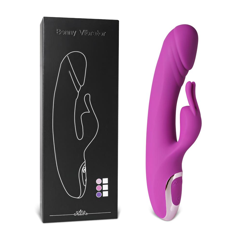 20-Speed Purple Color Silicone Rabbit Vibrator