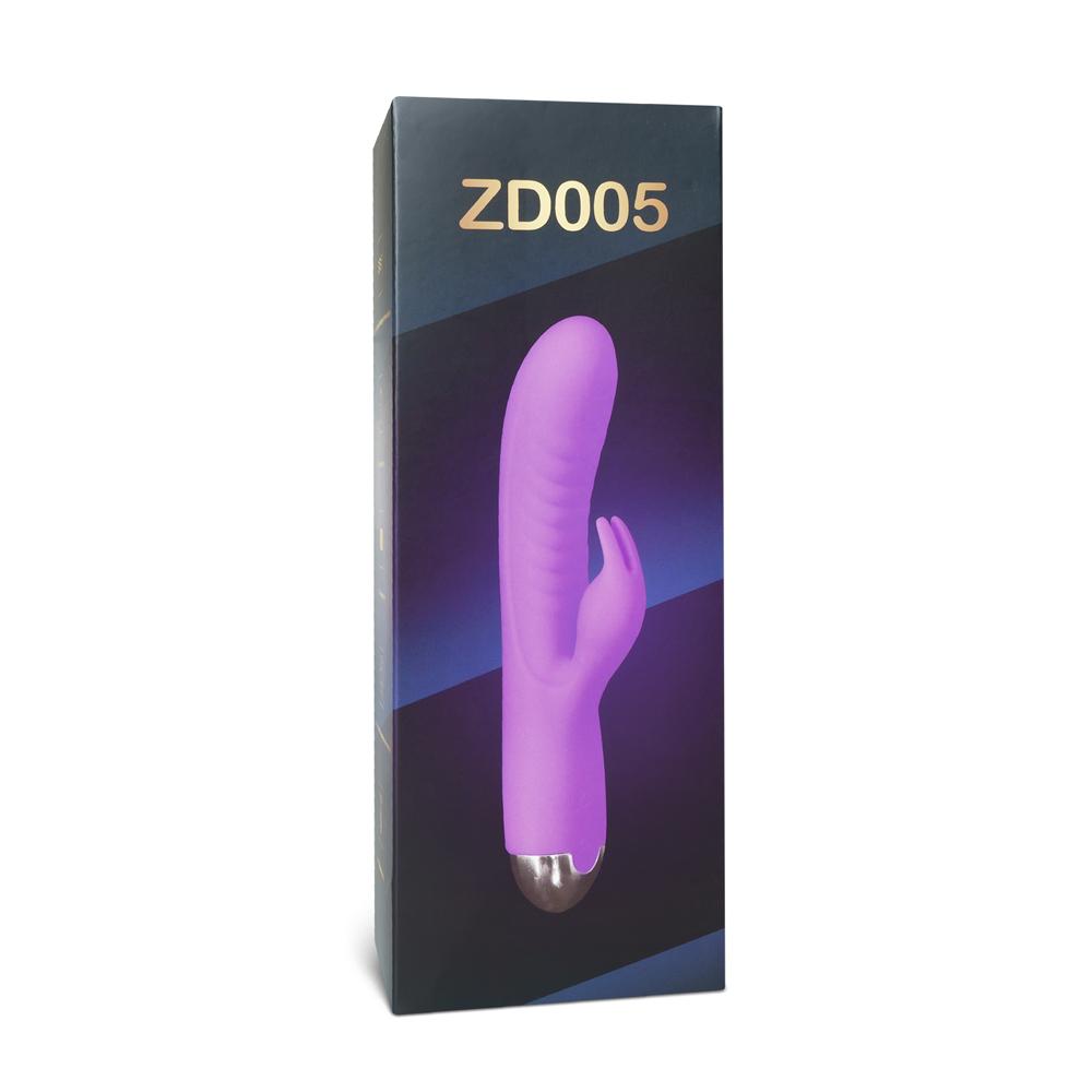 20-Speed Purple Color Silicone Rabbit Vibrator with Finger Picking Function