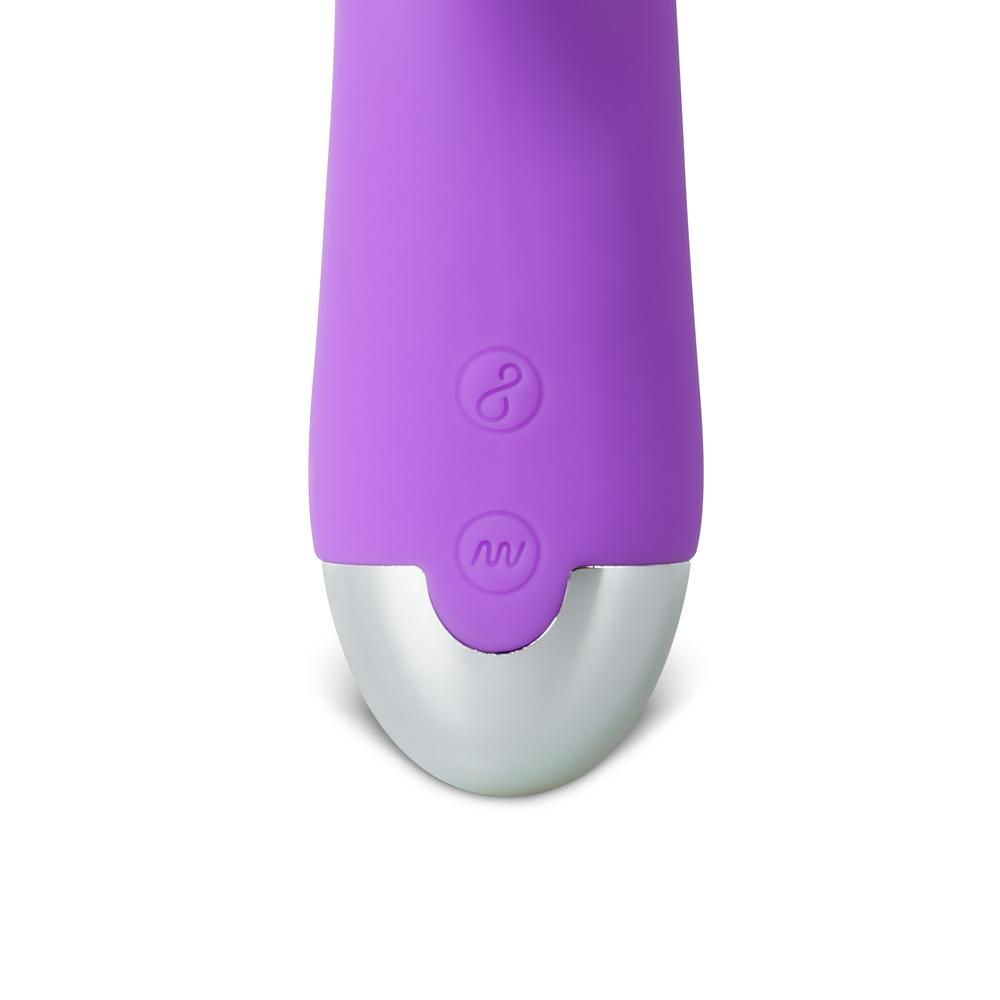 20-Speed Purple Color Silicone Rabbit Vibrator with Finger Picking Function