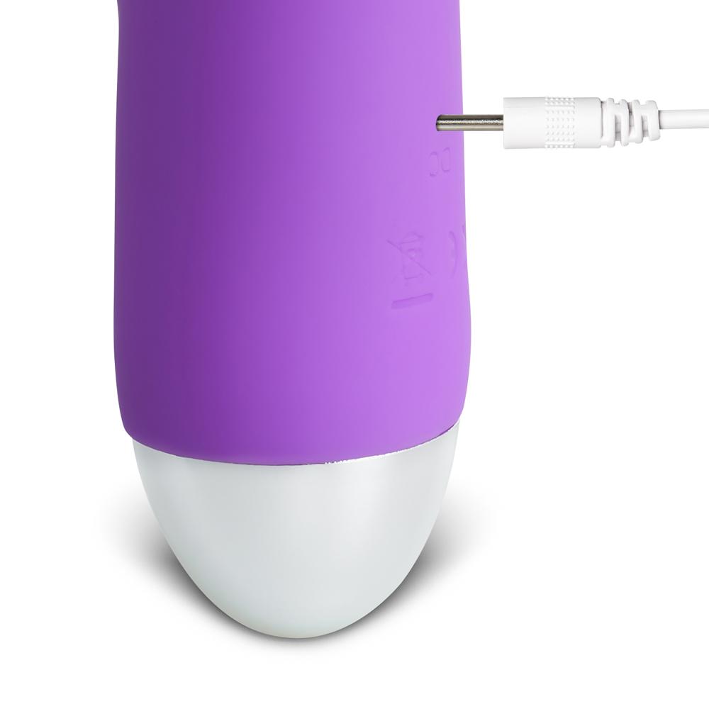 20-Speed Purple Color Silicone Rabbit Vibrator with Finger Picking Function