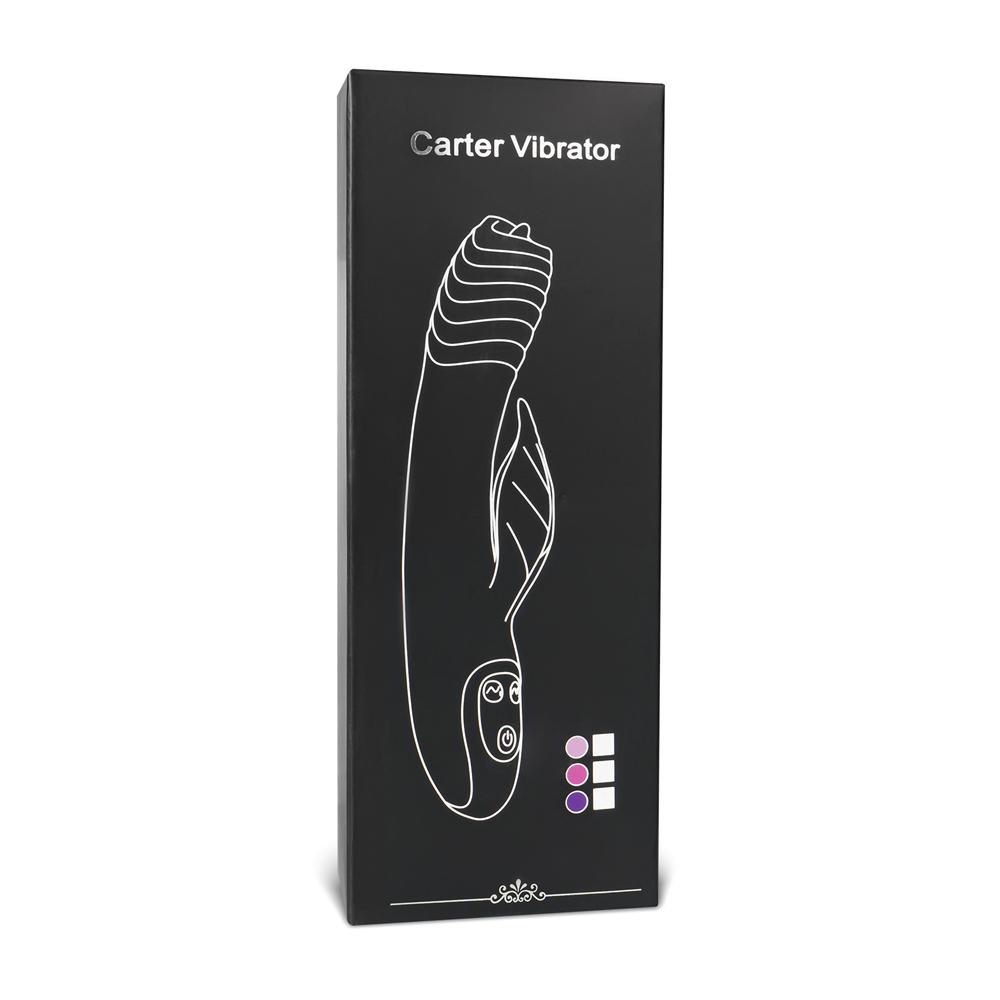 20-Speed Purple Color Silicone Rabbit Vibrator with Vibrating Tongue