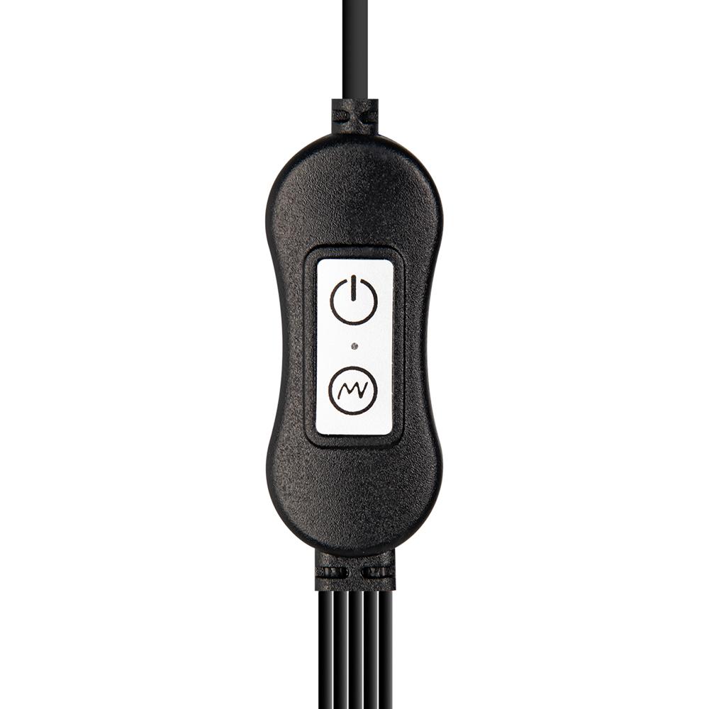 20 Speeds Black Color Penis Trainer with 5 Vibrators