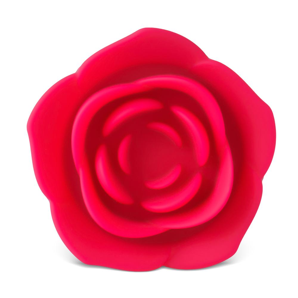 3-Piece Silicone Butt Plug Set with Rose-Shaped Red Base