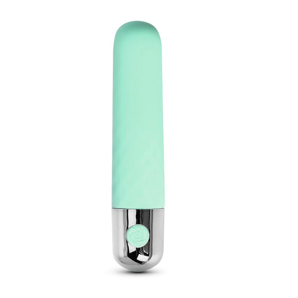 3.8'' Green Color 10-Speed USB Recharging Silicone Vibrator