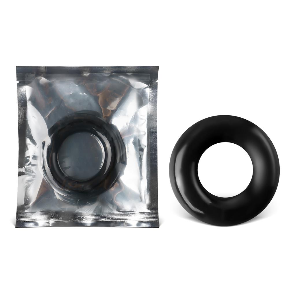 4 CM Black Color Thick Stretchy Cock Ring