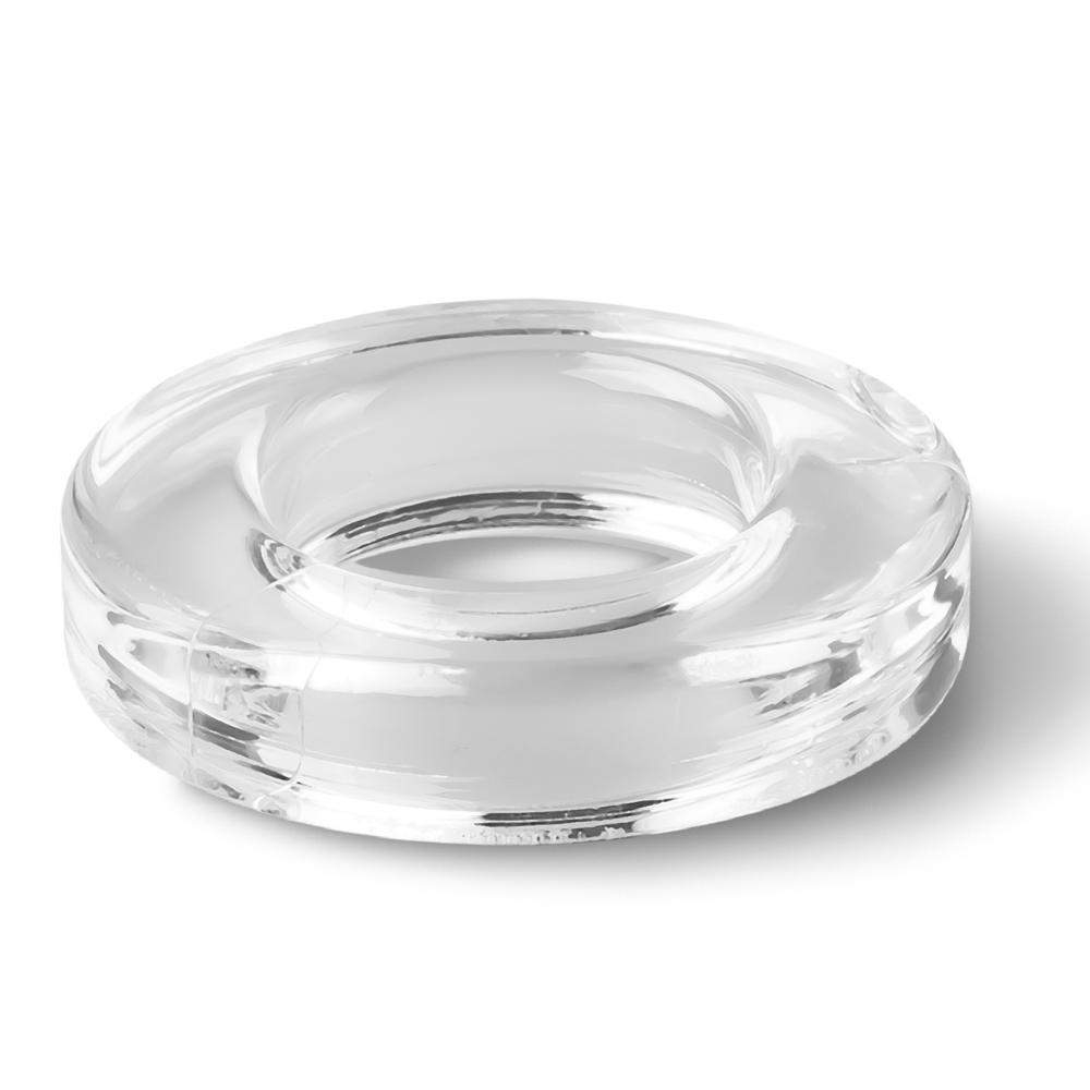 4 CM Clear Color Smooth Stretchy Cock Ring