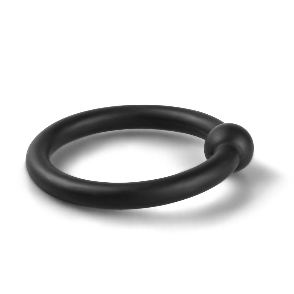 4 PCS Black Color Silicone Cock Ring Kit