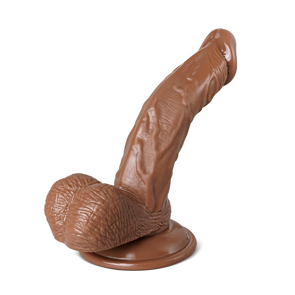 6.7'' Brown Color Realistic Dildo with Balls