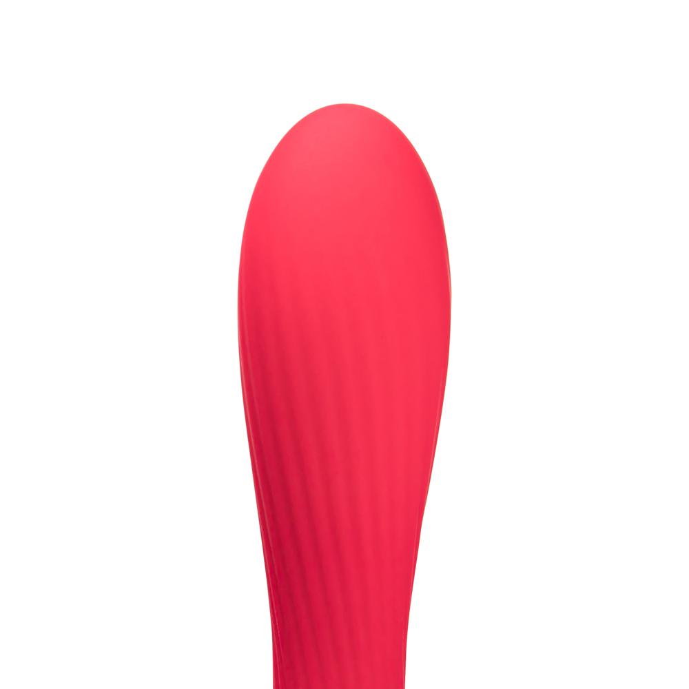 7-Function Red Color Silicone Clitoral Rose Sucking Massager with Classic Vibrator