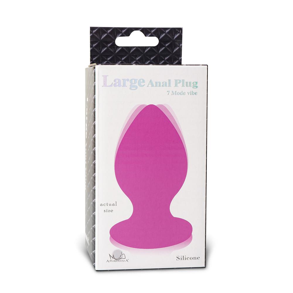 7-Speed Black Silicone Vibrating Anal Plug