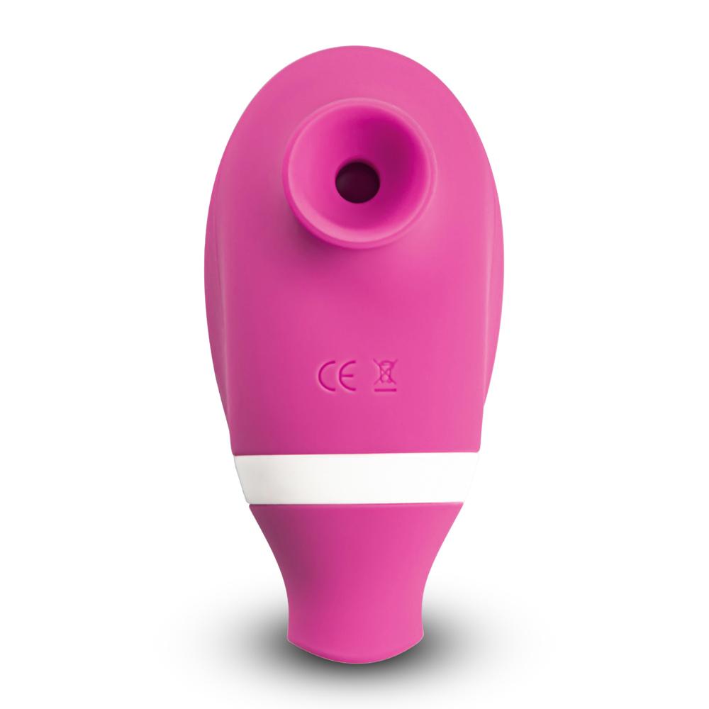 7 Speeds Pink Color Silicone Clitoral Sucking Vibrator with Vibrating Tongue