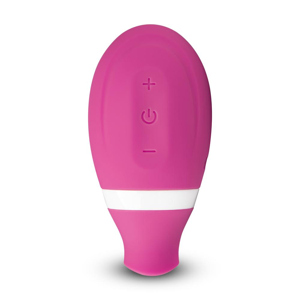 7 Speeds Pink Color Silicone Clitoral Sucking Vibrator with Vibrating Tongue