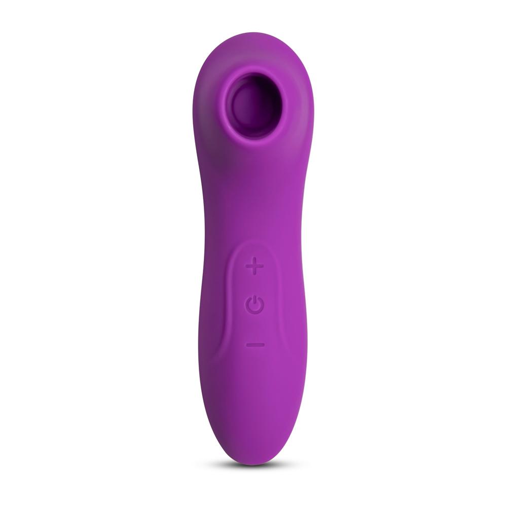 7 Speeds Purple Color Mini Silicone Rechargeable Clitoral Stimulator ( Suction )