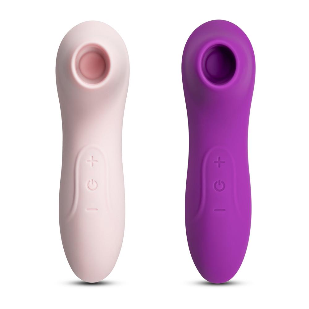 7 Speeds Purple Color Mini Silicone Rechargeable Clitoral Stimulator ( Suction )