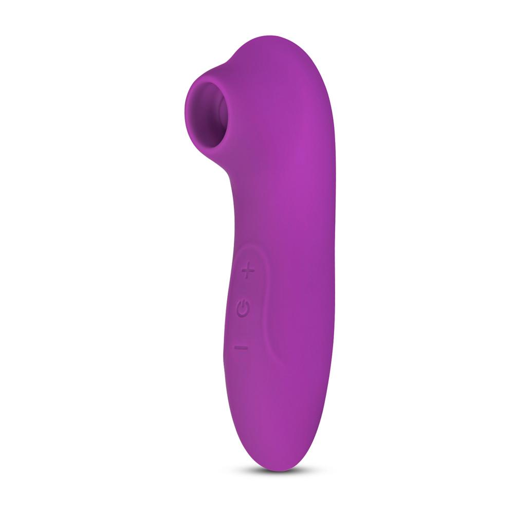 7 Speeds Purple Color Mini Silicone Rechargeable Clitoral Stimulator ( Suction )