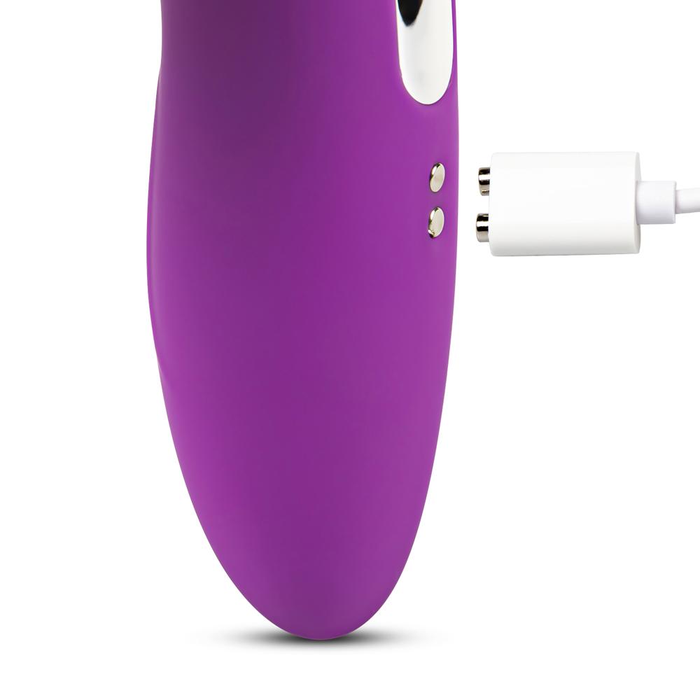 7 Speeds Purple Color Mini Silicone Rechargeable Clitoral Stimulator ( Suction )