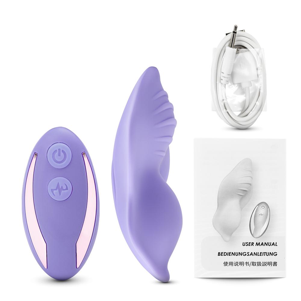 7 Speeds Purple Color Remote Control Silicone Wearable Panty Vibrator