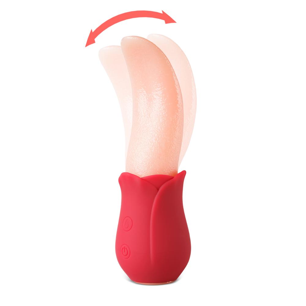 7 Speeds Realistic Silicone Vibrating Tongue