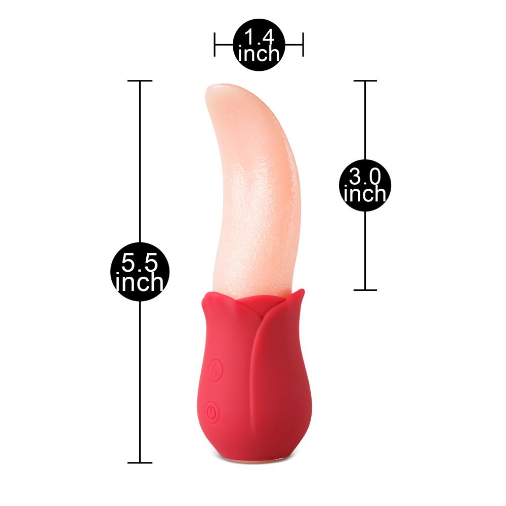 7 Speeds Realistic Silicone Vibrating Tongue