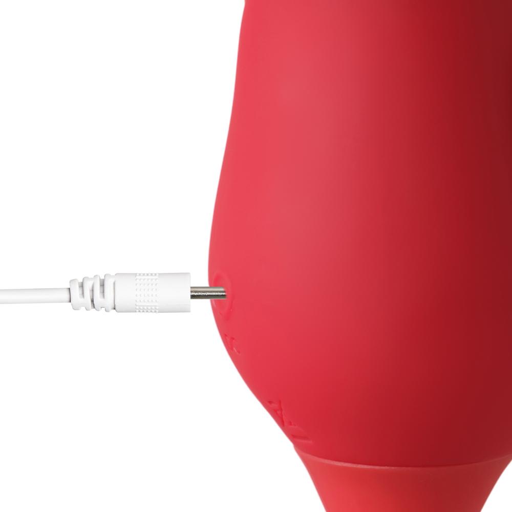 7 Speeds Realistic Silicone Vibrating Tongue with Vibrating Bullet